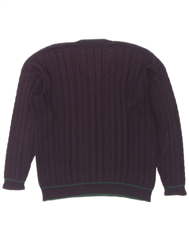 Bluster Jersey con cuello en V para hombre, talla grande, azul marino
