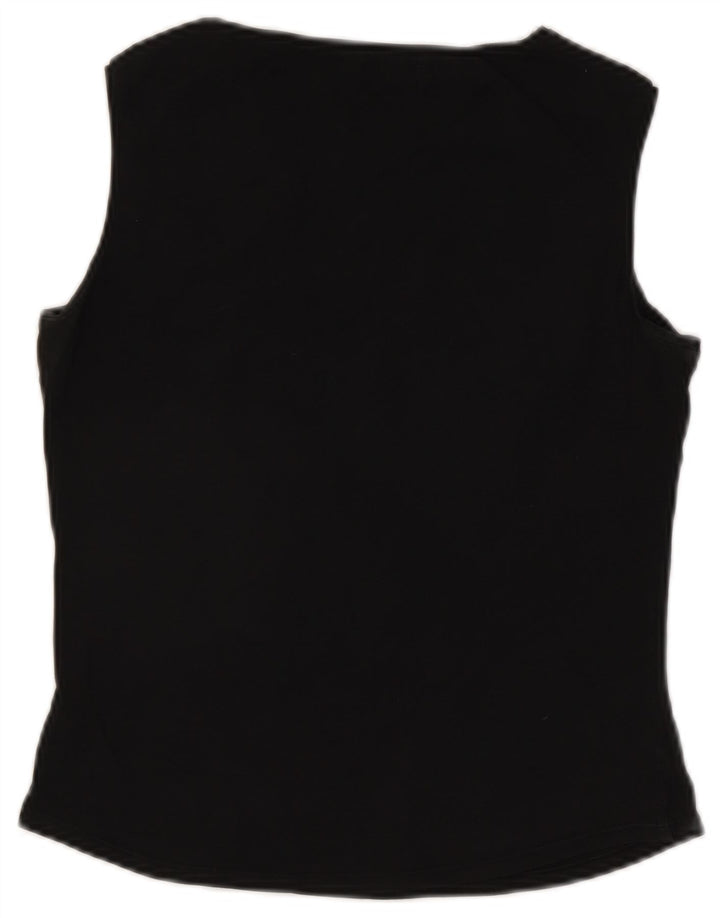 Henry Cottons Camiseta sin mangas para mujer IT 44 Mediano Negro