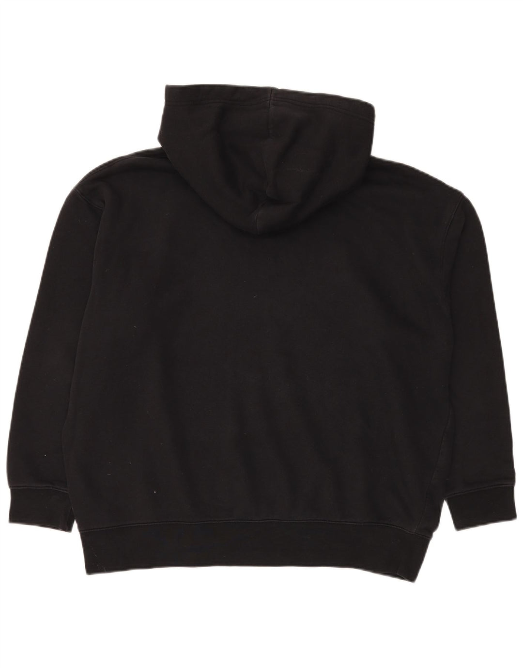 NIKE Sudadera con capucha holgada para hombre, jersey de algodón negro mediano