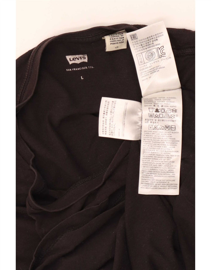 Levi's - Camiseta gráfica para mujer, talla 40, color negro