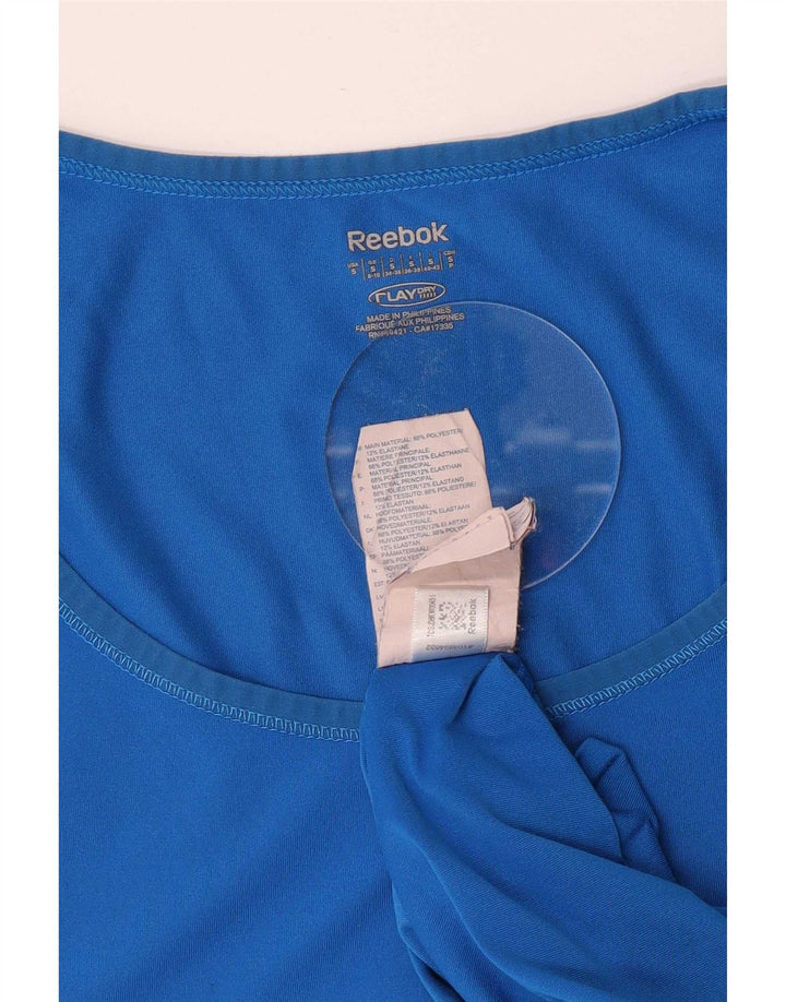 Reebok Camiseta Mujer Top UK 8/10 Small Azul Poliéster