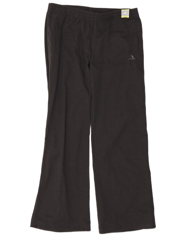 Adidas Mujer Climalite Regular Bootcut Pantalones UK 16 Large W34 L31 Negro