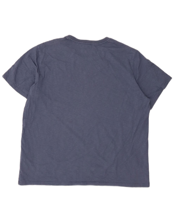 Levi's Camiseta estándar para hombre Top XL Algodón moteado azul marino