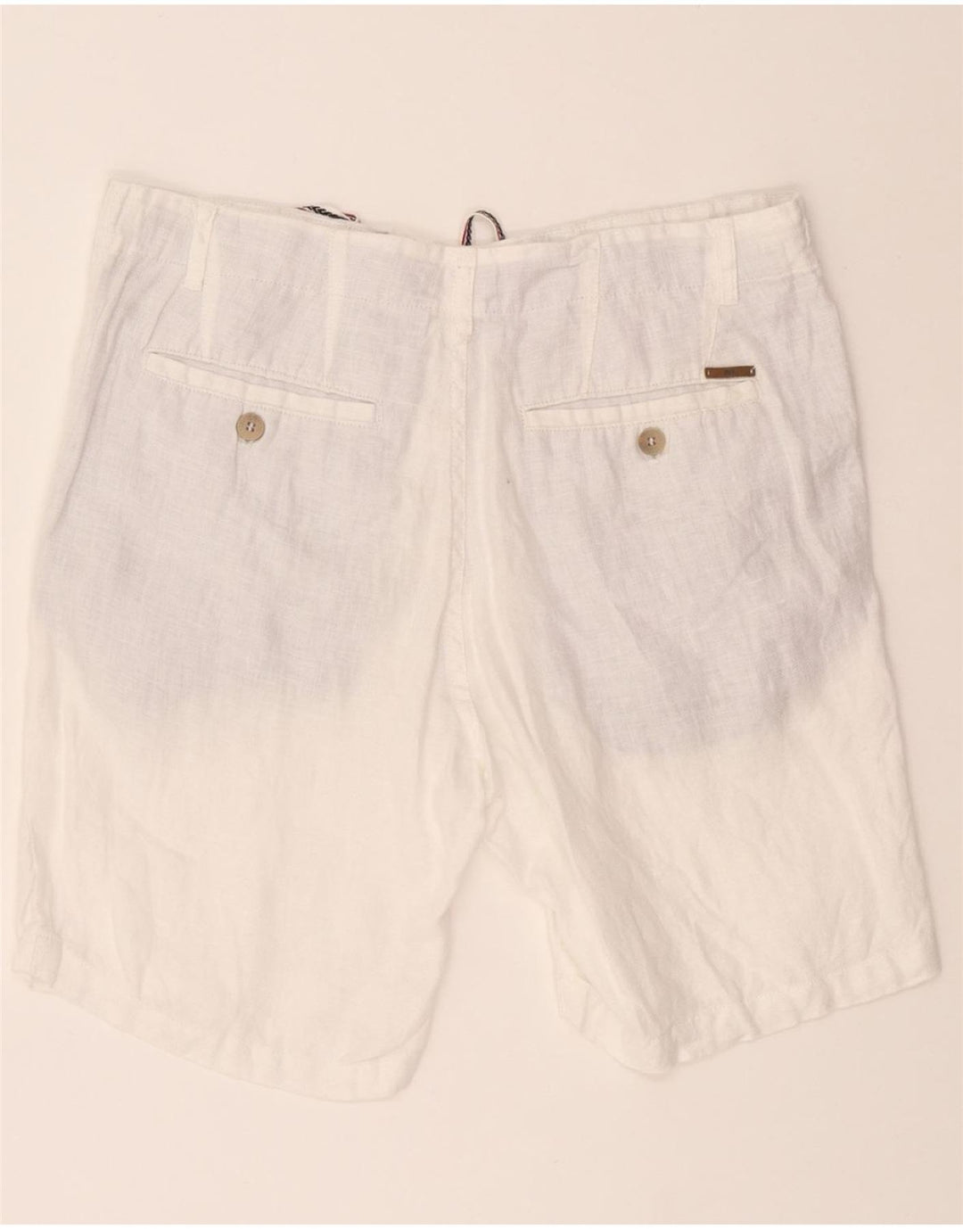 ZARA Mens Chino Shorts Small W30 White Vintage Zara and Second-Hand Zara from Messina Hembry 