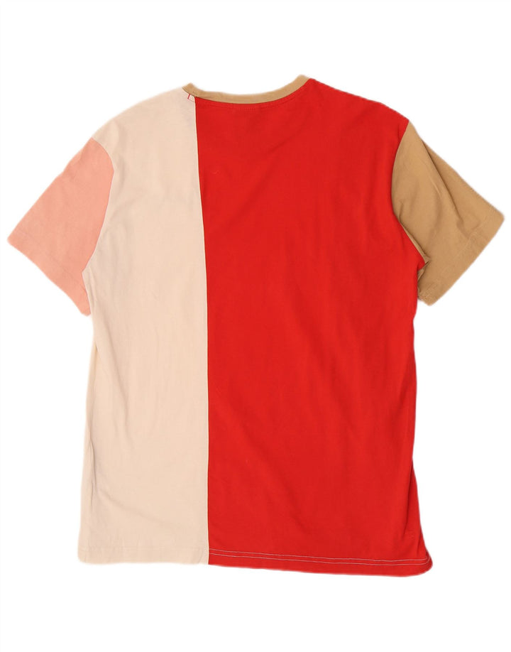 Champion Camiseta para hombre Top Medium Multicolor Colorblock Cotton