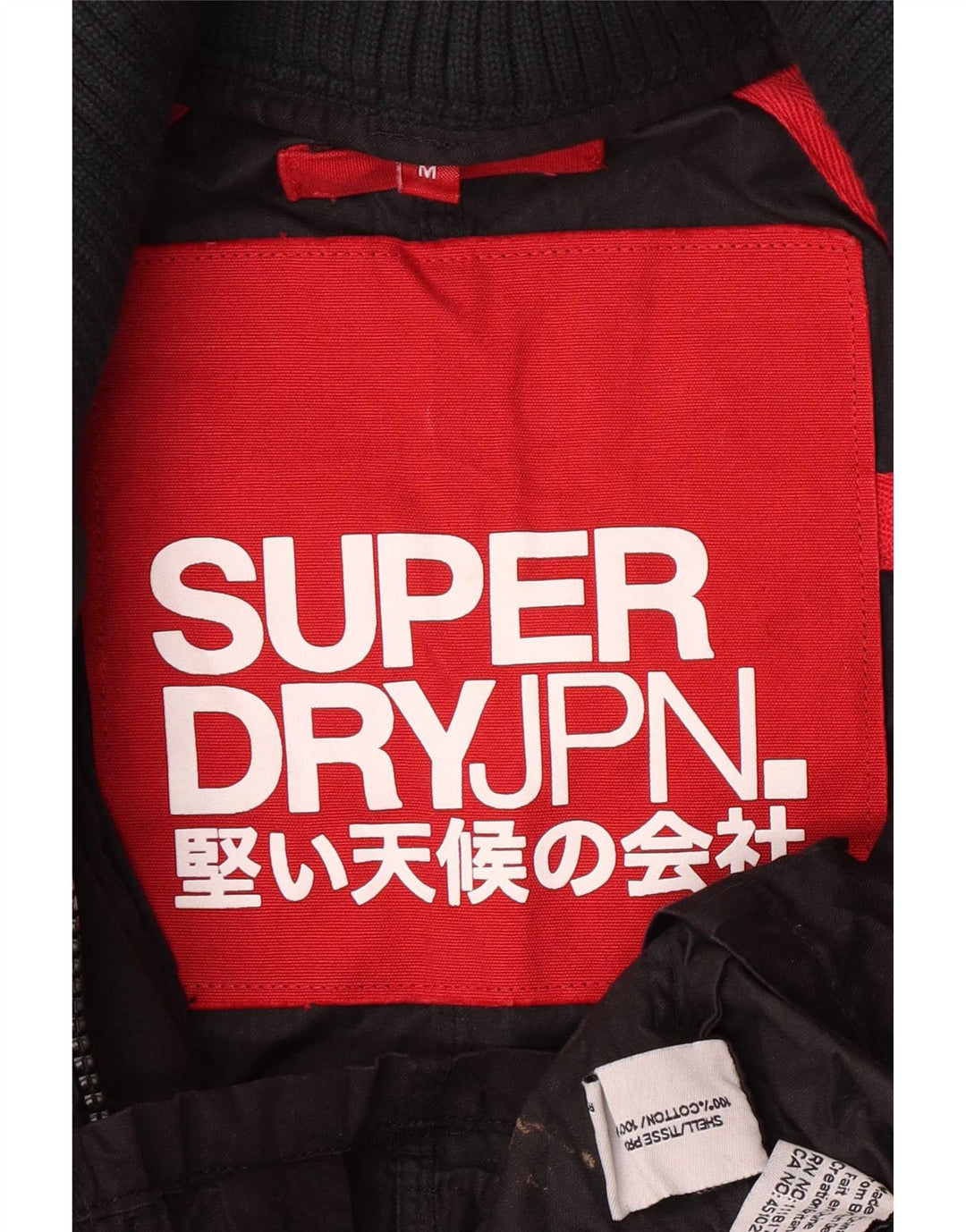 Superdry Chaqueta militar para hombre ES 38 Mediana Azul marino Algodón