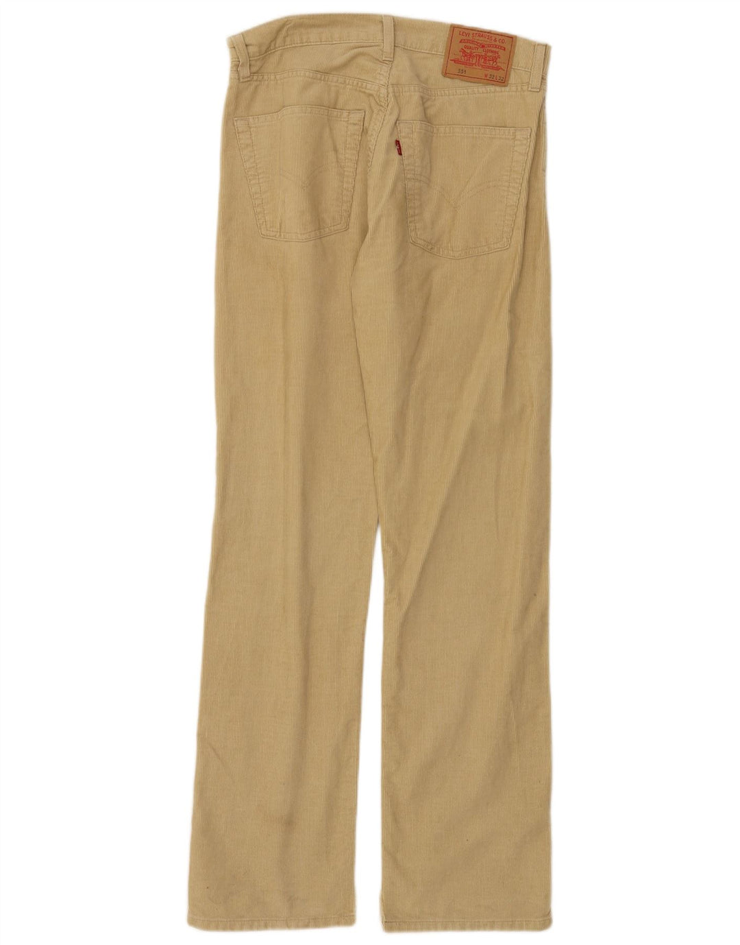 LEVI'S Pantalones de pana holgados 551 para hombre W32 L32 Algodón beige