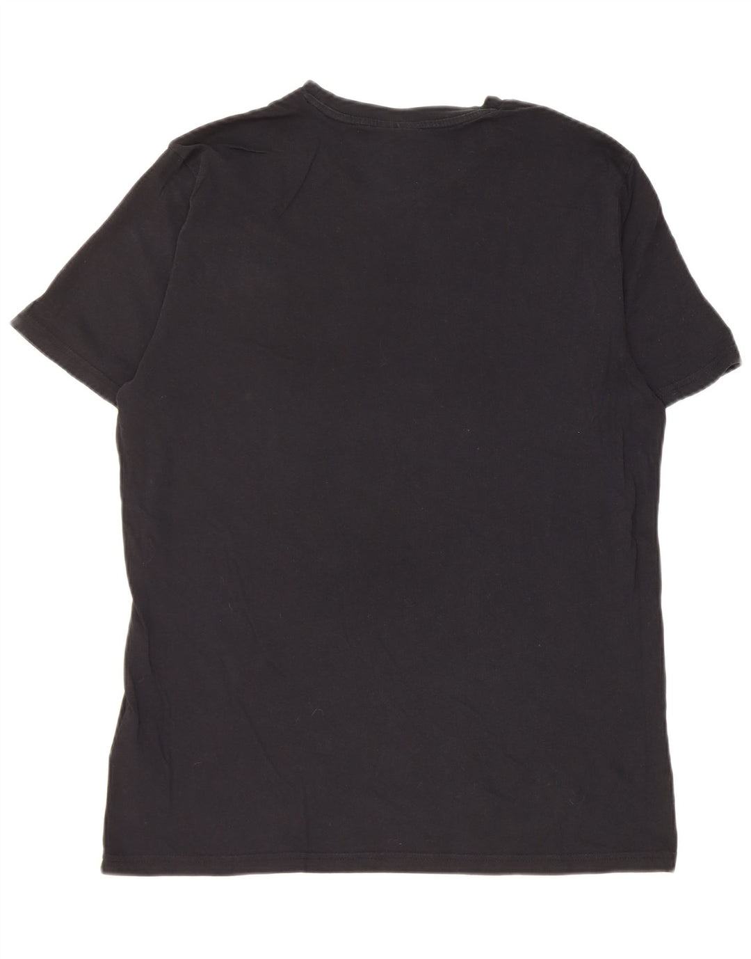 Diadora Hombre Camiseta Top Grande Negro Algodón