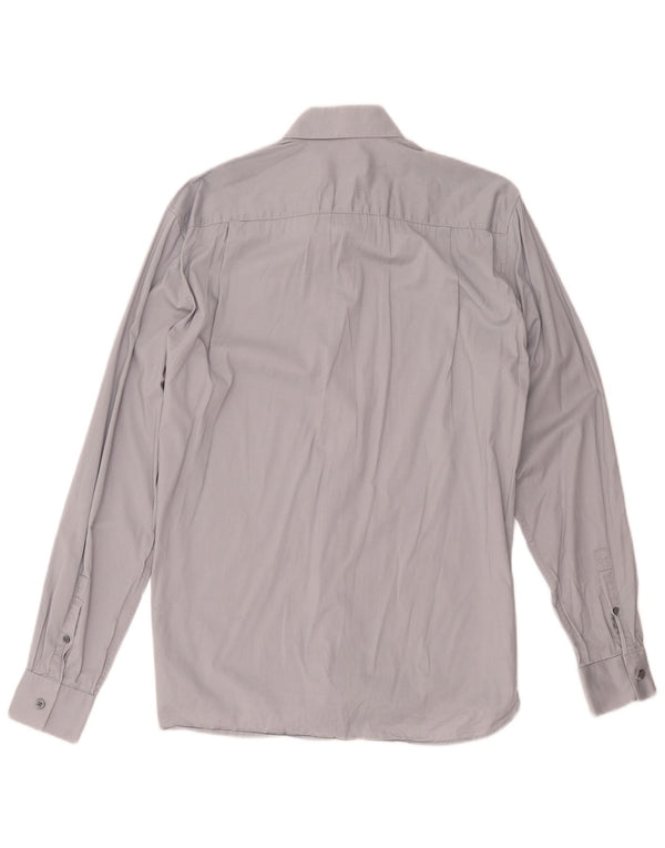 Camisa Dkny para hombre talla 16 1/2 grande gris algodón