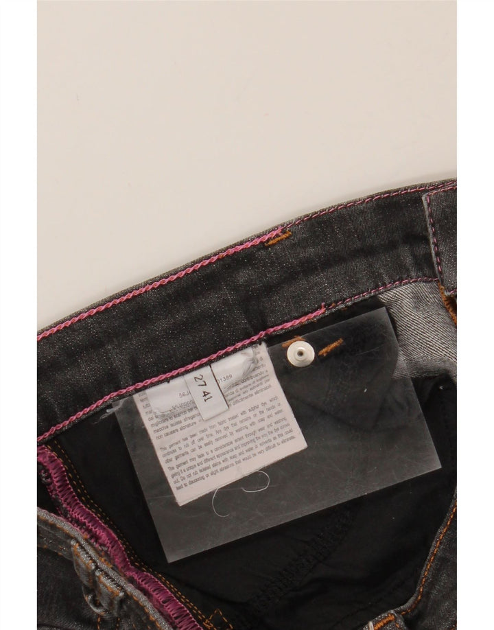 TRUSSARDI Womens Slim Jeans IT 41 Medium W27 L26 Grey Vintage Trussardi and Second-Hand Trussardi from Messina Hembry 