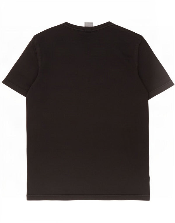 Puma Camiseta gráfica para hombre Top Medium Black Cotton