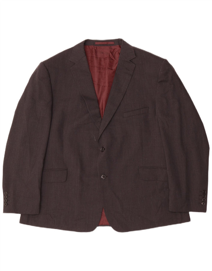 Marks & Spencer Chaqueta tipo blazer de 2 botones para hombre UK 48 2XL Lana gris