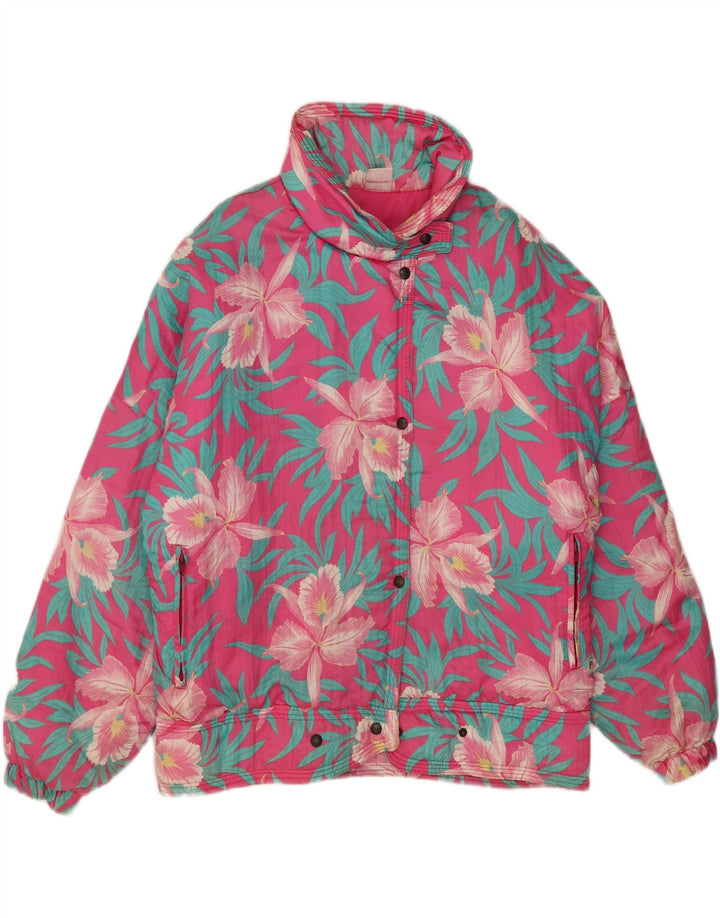 Peralp Chaqueta cortavientos para mujer UK 40 XL Rosa Floral