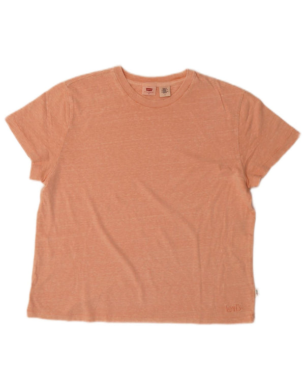 LEVI'S Camiseta para mujer Top UK 44 Mediano Naranja