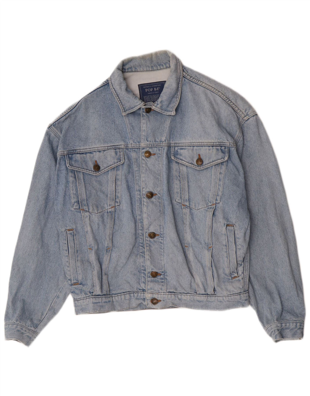 POP 84 Chaqueta vaquera para hombre UK 40 Large Azul