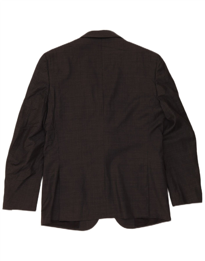 Massimo Dutti Chaqueta Blazer De 2 Botones Para Hombre EU 52 Grande Lana Gris