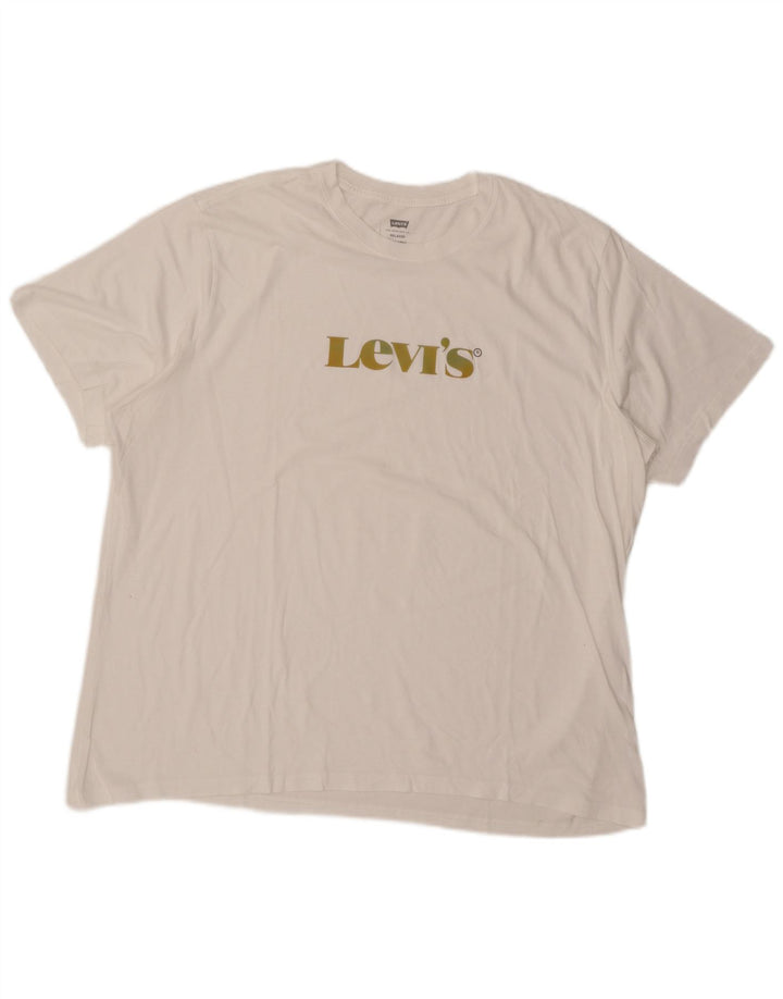 Levi's Camiseta con gráfico de ajuste relajado para hombre XL Blanco