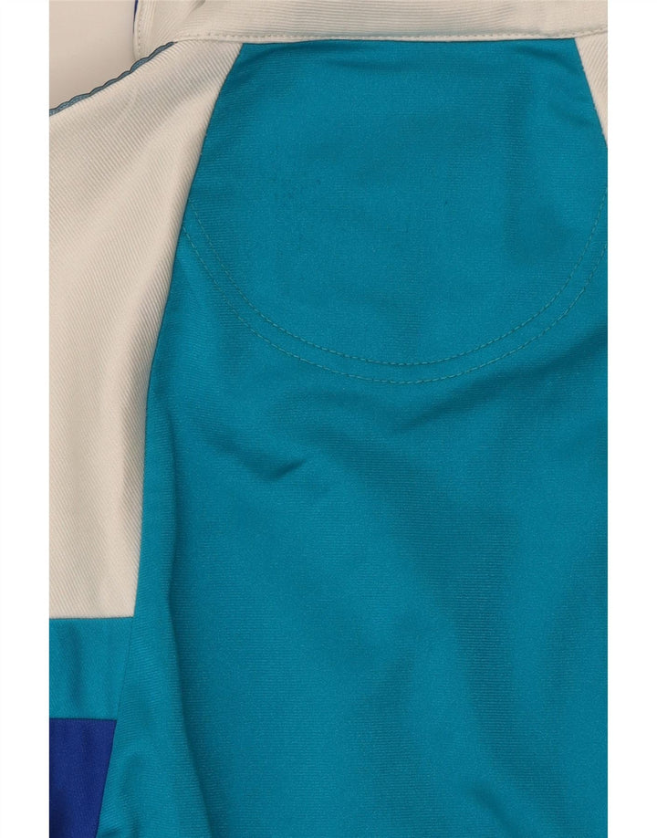 Asics Mens Graphic Chándal Top Jacket IT 44 XS Azul Colorblock