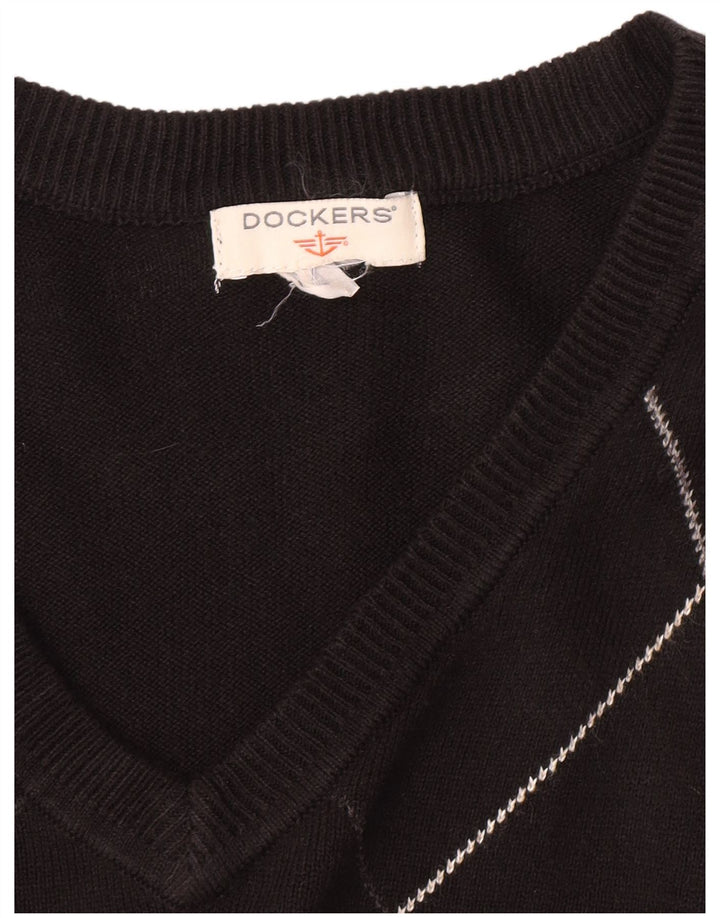 Dockers Camiseta sin mangas para hombre XL Black Argyle/Diamond