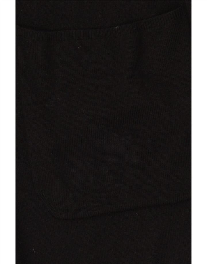 Marks & Spencer Suéter tipo cárdigan extragrande largo para mujer UK 40 XL Negro