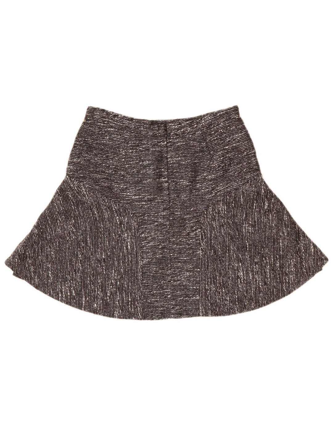 J. CREW Falda acampanada para mujer US 0 XS W28 Poliéster moteado negro