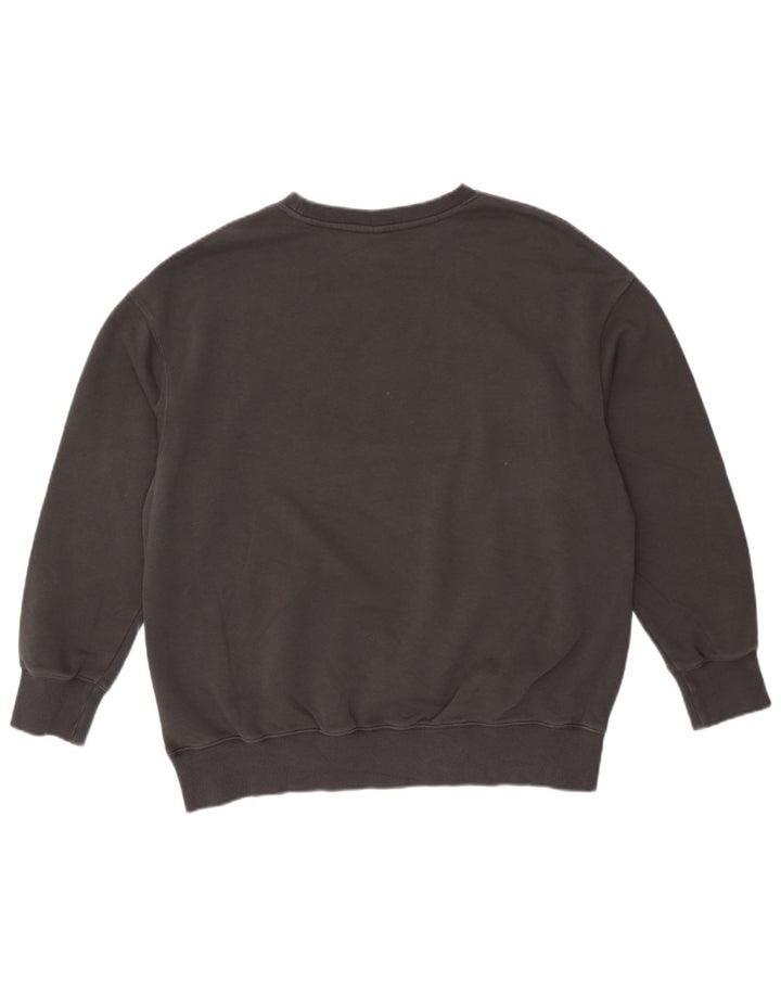 Nike - Sudadera extragrande con gráfico para mujer, talla 40, algodón gris medio