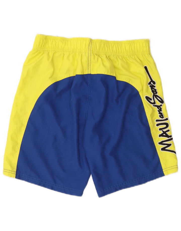 MAUI AND SONS Bañador con estampado gráfico en color azul medio para hombre