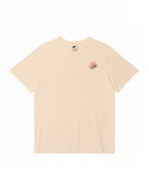 Nike Camiseta gráfica para hombre Top mediano de algodón blanco