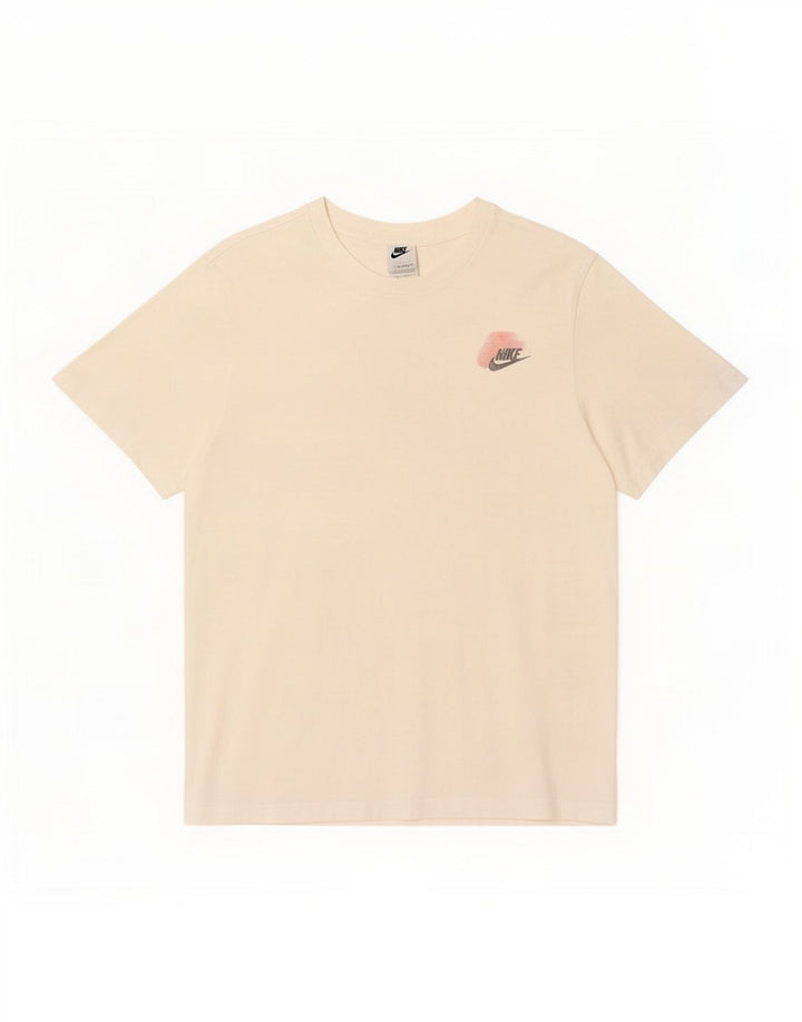 Nike Camiseta gráfica para hombre Top mediano de algodón blanco