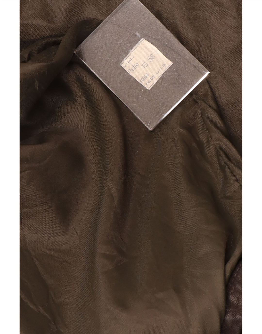 VINTAGE Chaqueta de cuero para hombre Reino Unido 40 Cuero marrón grande