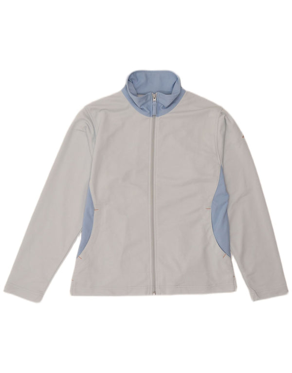 KAPPA Chaqueta de chándal para mujer UK 40 Grande Azul Colorblock Poliéster