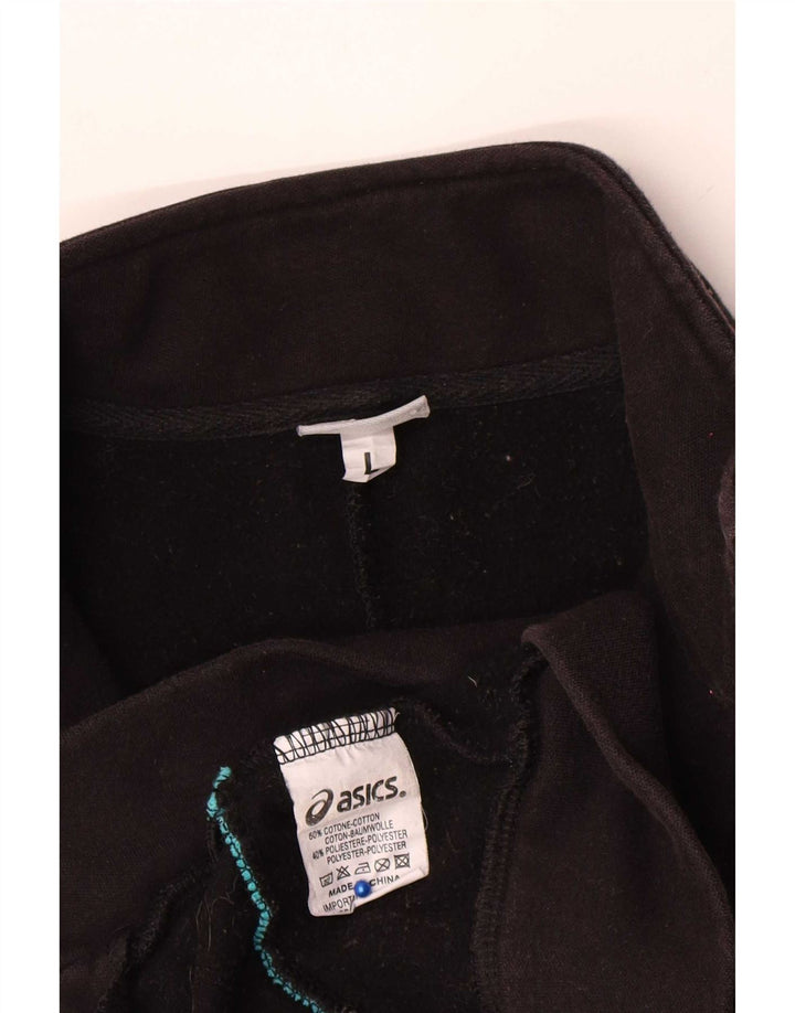 Asics - Chaqueta de chándal para mujer, talla 40, talla grande, algodón negro