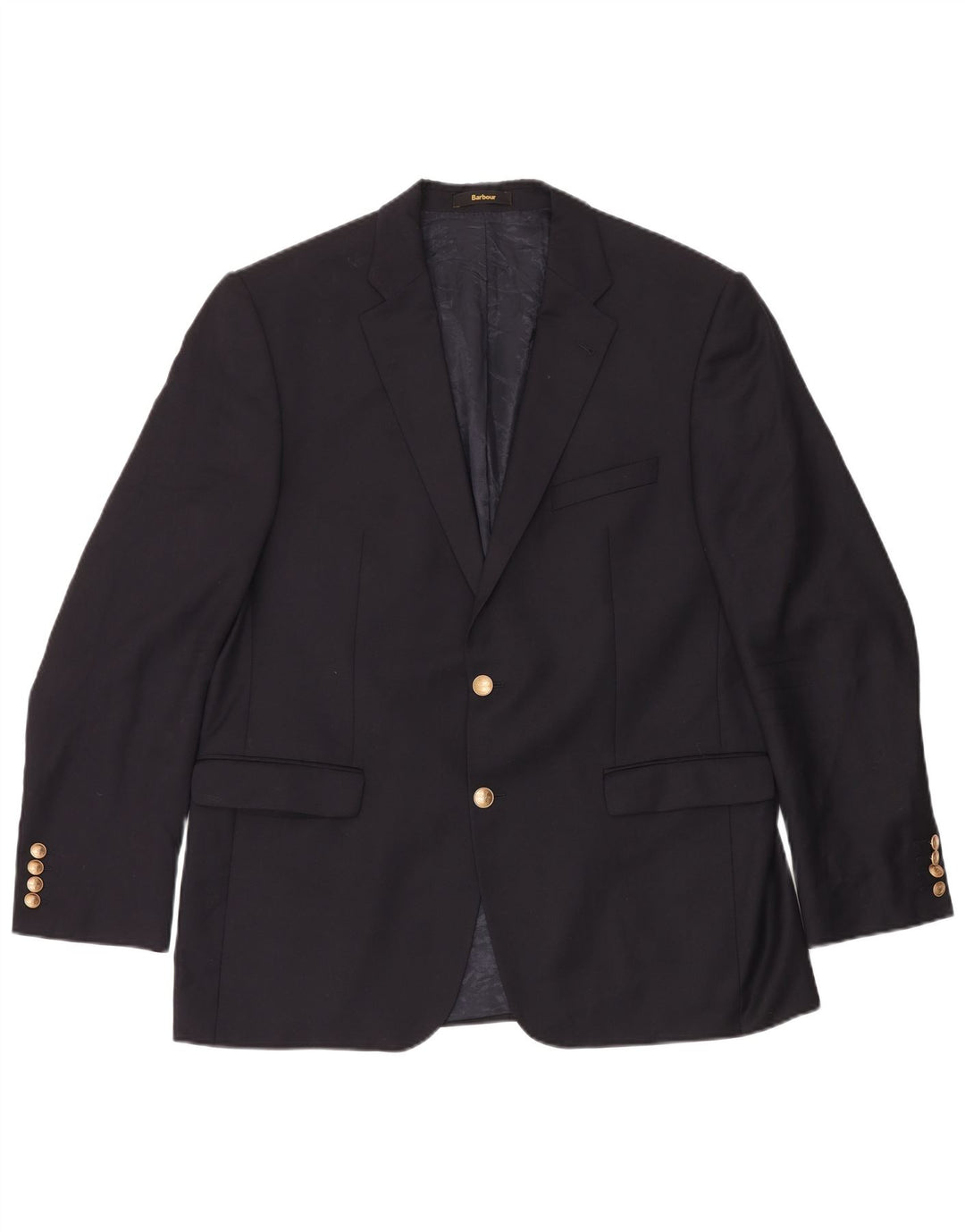 Barbour Chaqueta Blazer De 2 Botones Para Hombre Talla 54 Grande Azul Marino Clásico