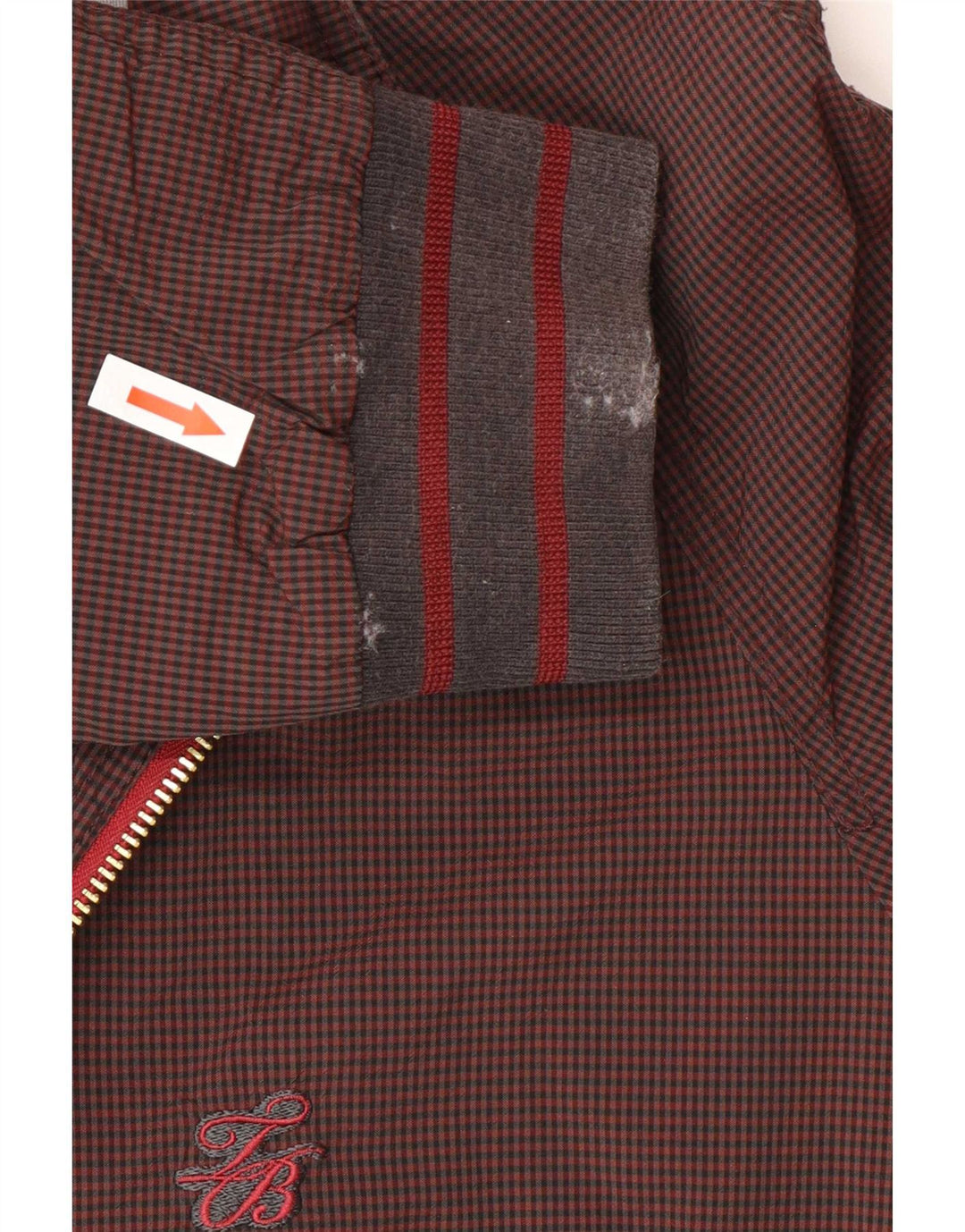 Ted Baker - Chaqueta bomber para hombre, talla 4, talla grande, cuadros marrones