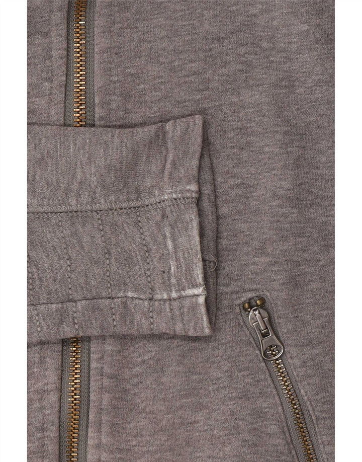 EDC - Chaqueta de chándal para mujer, talla 10, algodón gris pequeño