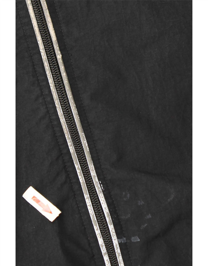 Adidas Chaqueta impermeable con capucha para hombre UK 38 Medium Grey Colourblock Nylon