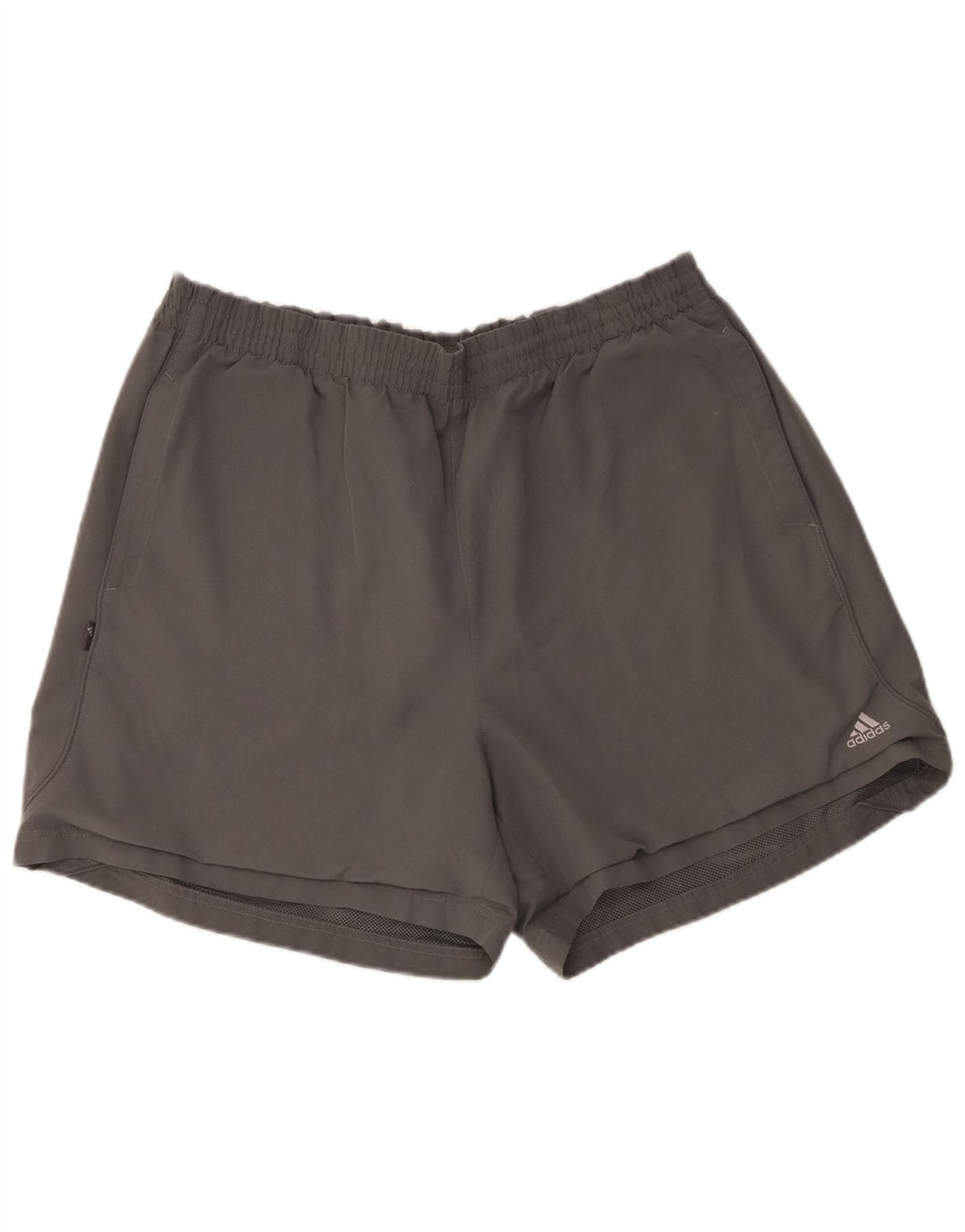 Adidas Pantalones cortos deportivos para hombre 2XL Gris Poliéster