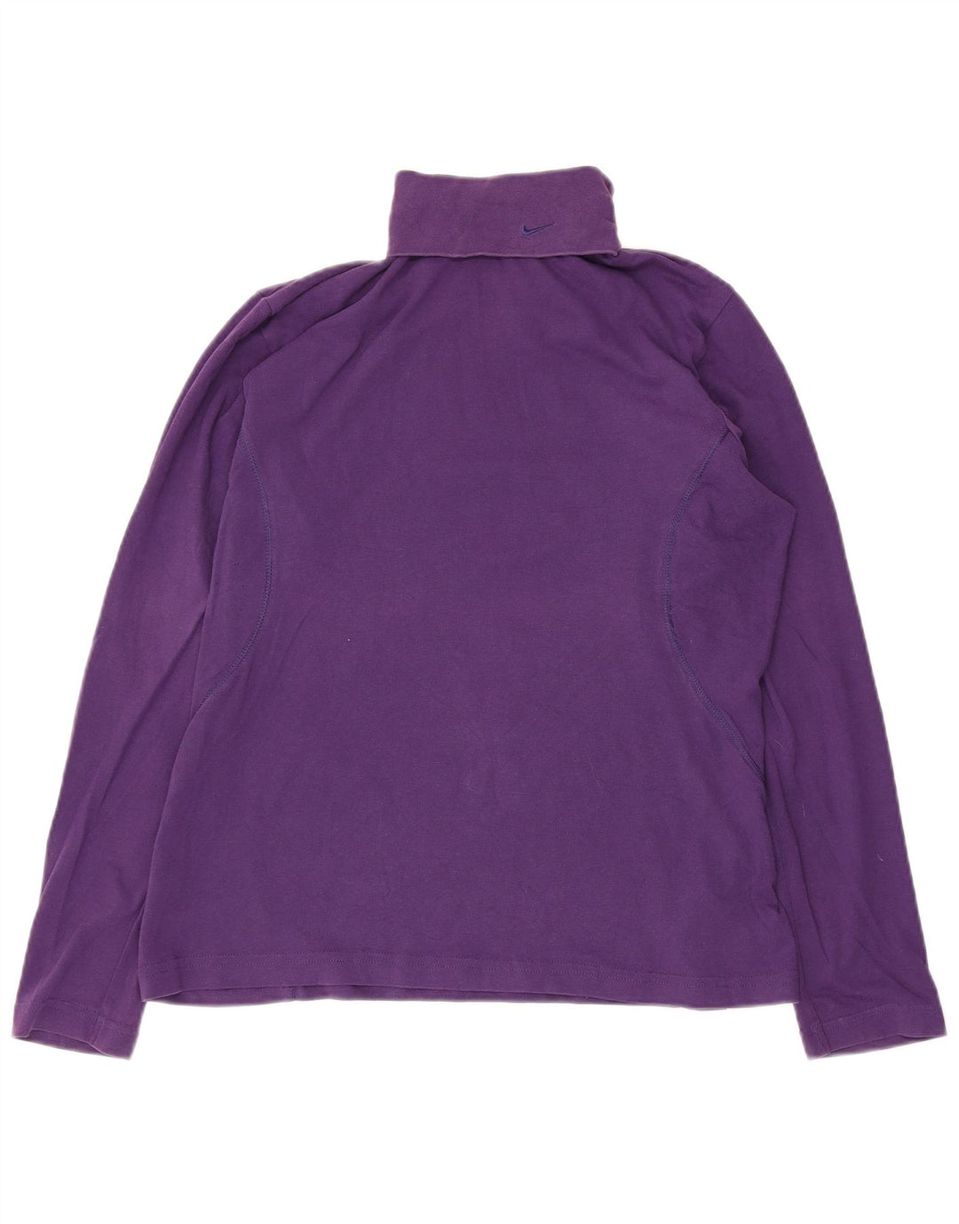Nike Mujer Roll Neck Top Manga Larga Grande Púrpura