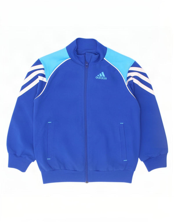 Adidas - Chaqueta de chándal para niño, 2-3 años, color azul, poliéster