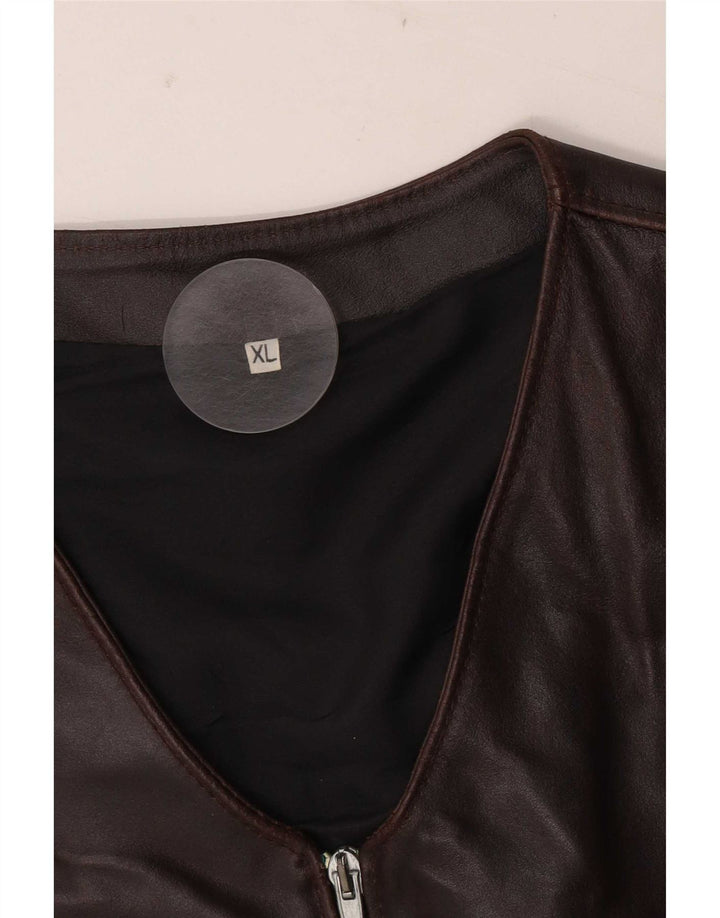 Chaleco Vintage Hombre XL Marrón