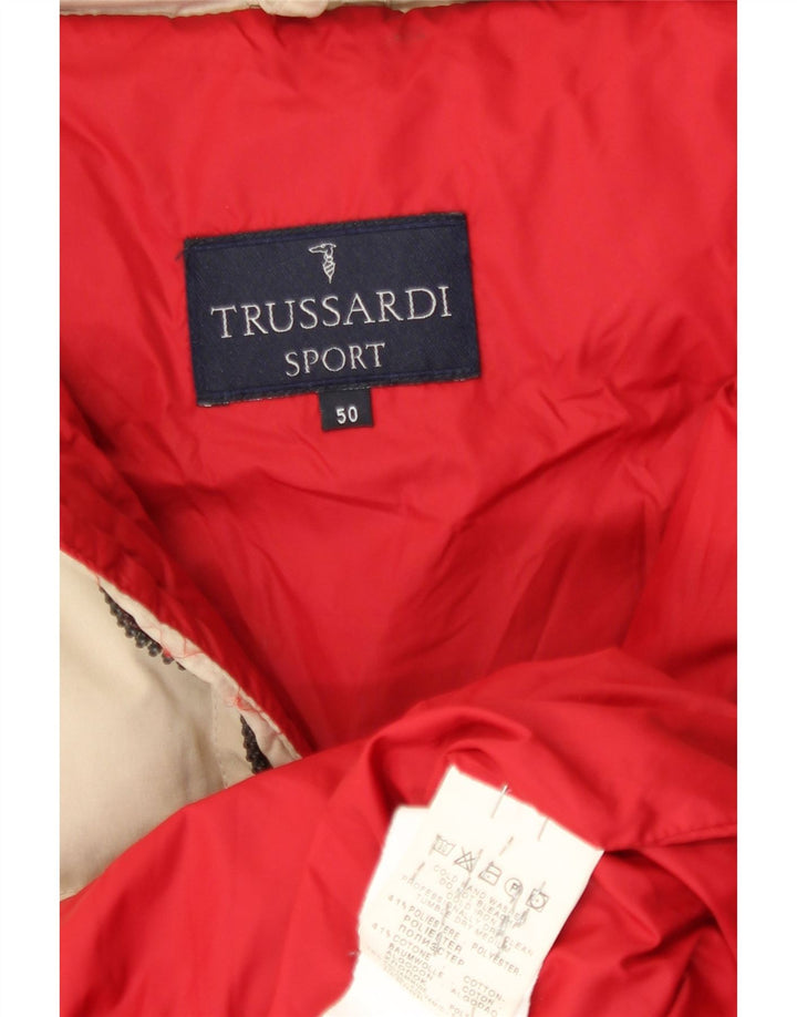 Trussardi Chaqueta Acolchada Hombre IT 50 Large Poliéster Beige