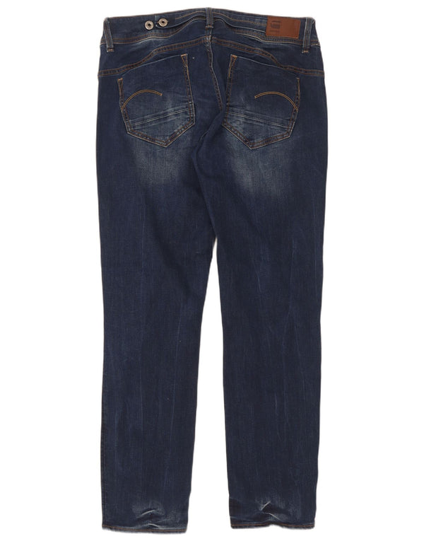 G-Star Womens Midge Slim Jeans W33 L30 Navy Blue Cotton