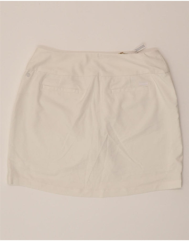 ADIDAS Womens Skort UK 16 Large  White Polyester