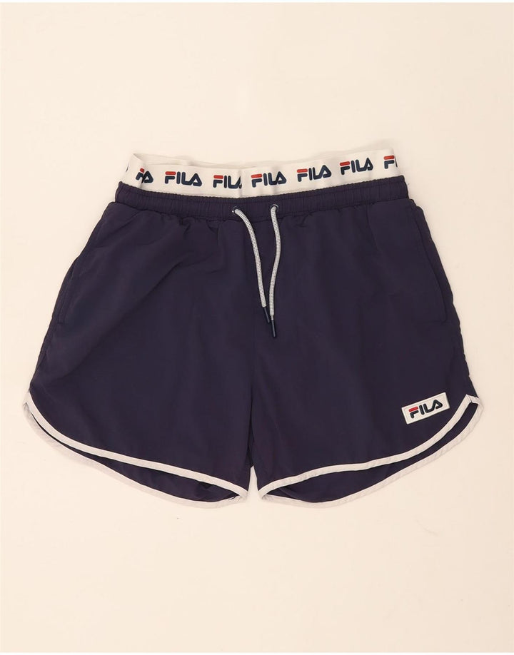 Fila Mens Graphic Sport Shorts Medium Azul Marino Colorblock Poliamida