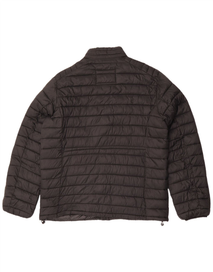 Karl Lagerfeld Chaqueta acolchada para hombre UK 40 Large Poliamida negra
