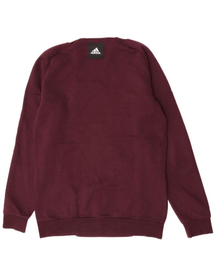 Adidas Hombre Sudadera Gráfica Jumper Small Granate