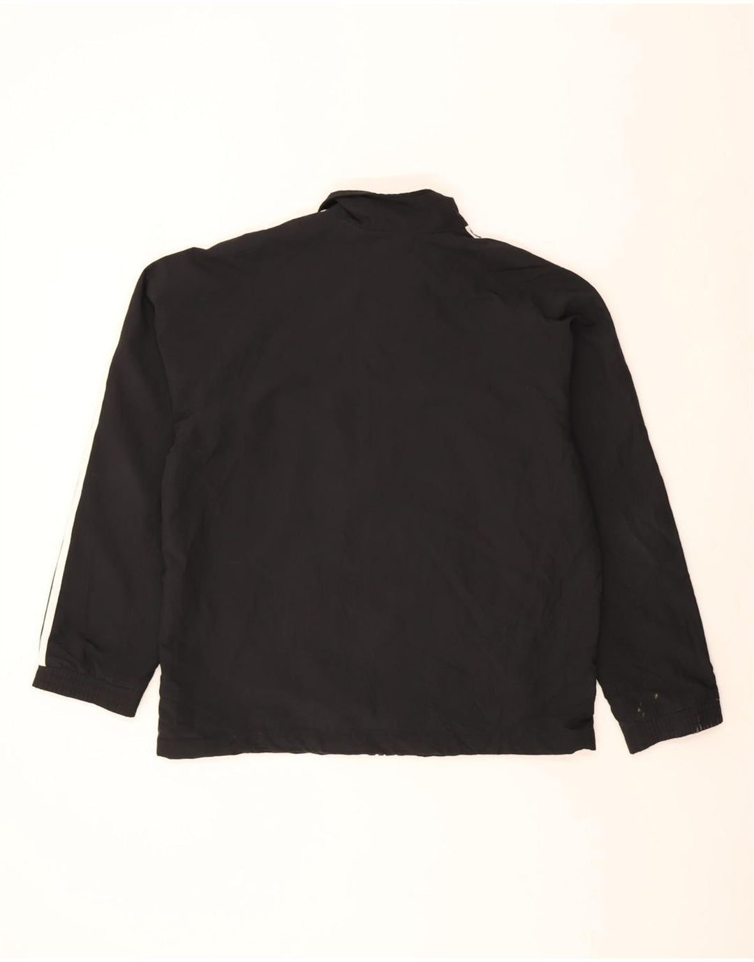 Adidas - Chaqueta de chándal para hombre, talla 44/46, poliéster negro grande