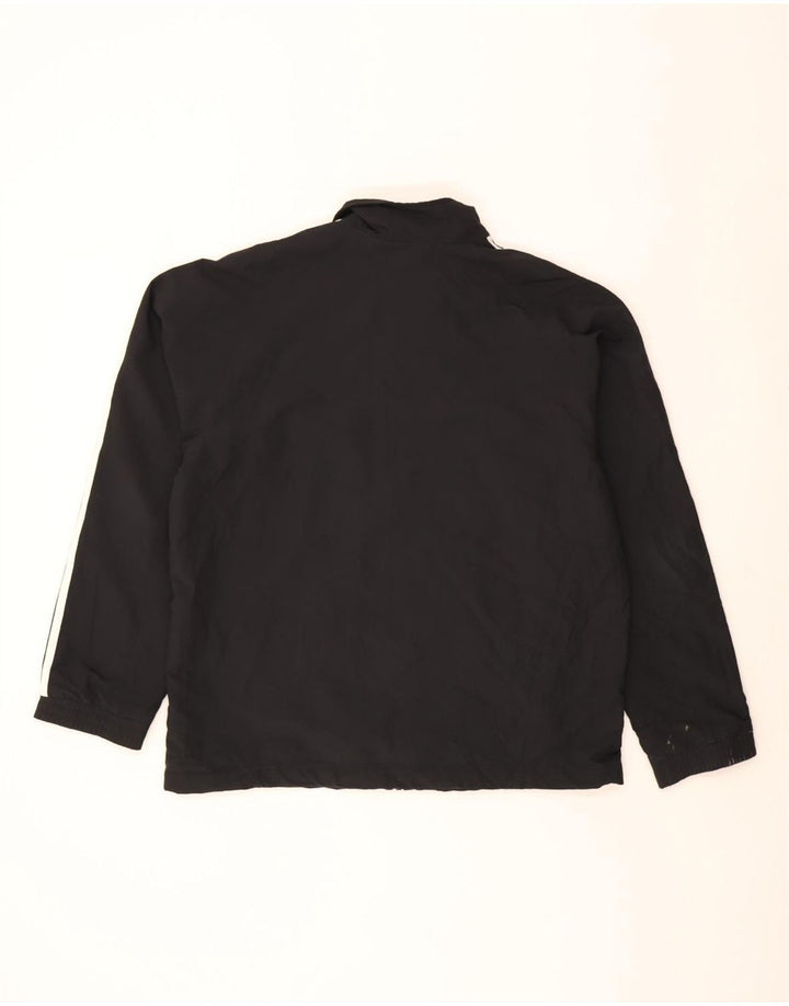 Adidas - Chaqueta de chándal para hombre, talla 44/46, poliéster negro grande