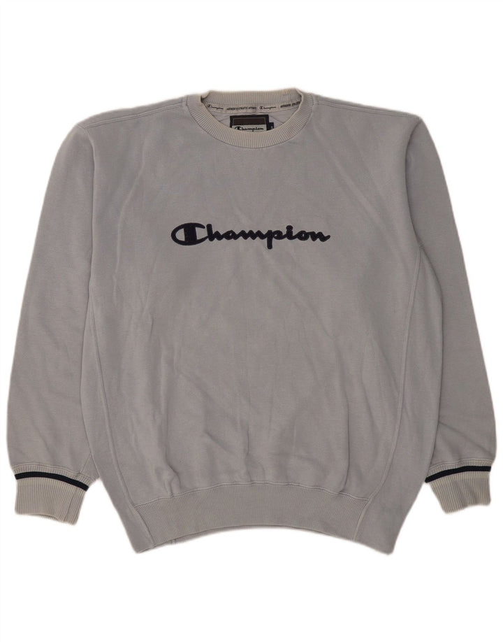 Champion Sudadera Gráfica para Hombre Jersey Grande De Algodón Azul Clásico