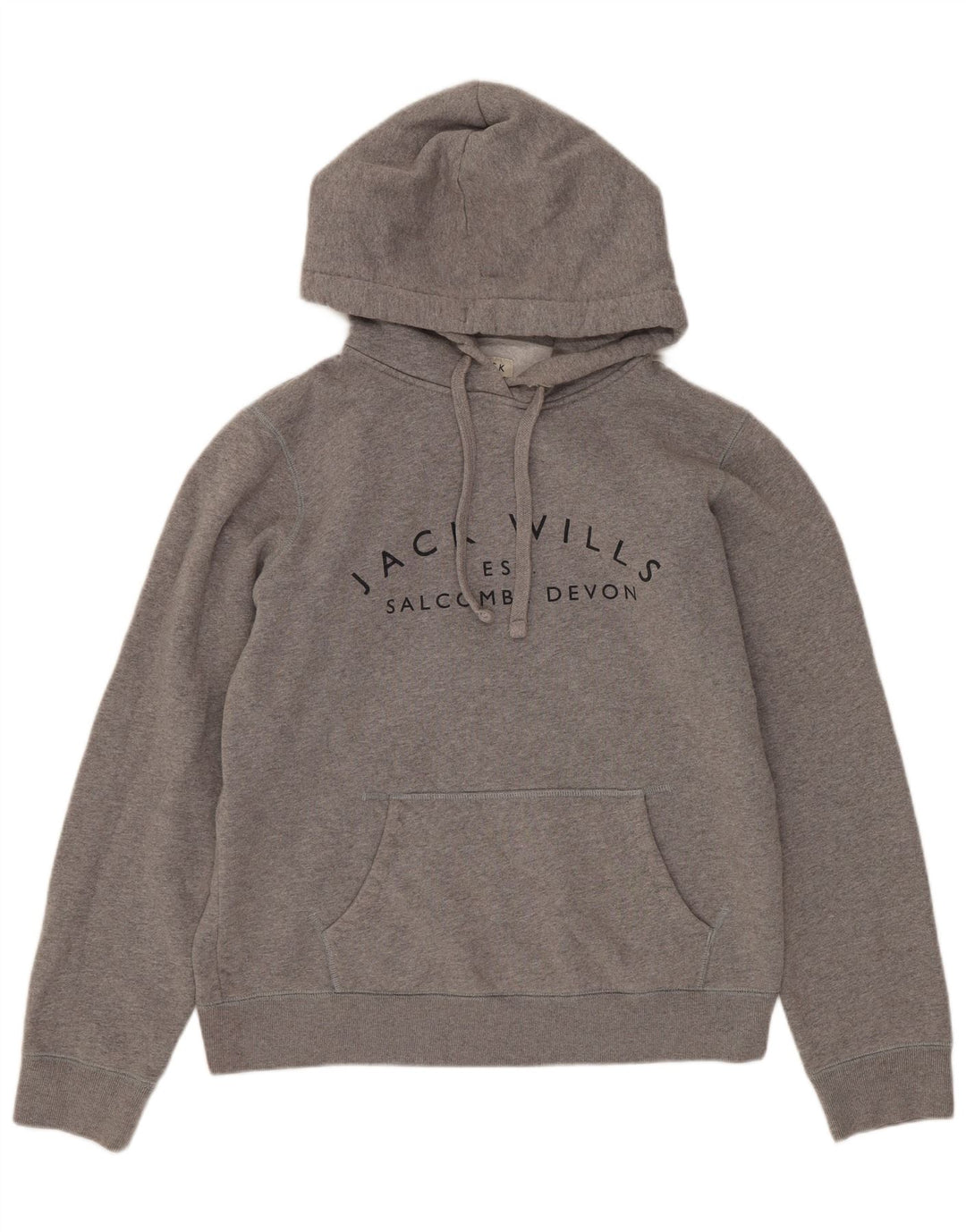 JACK WILLS Jersey con capucha extragrande Salcombe Devon para mujer UK 10 Small Grey